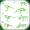 Doyomtoy Dinosaur Skeleton Toy, Pack of 7 Dinosaur Fossil Skeleton