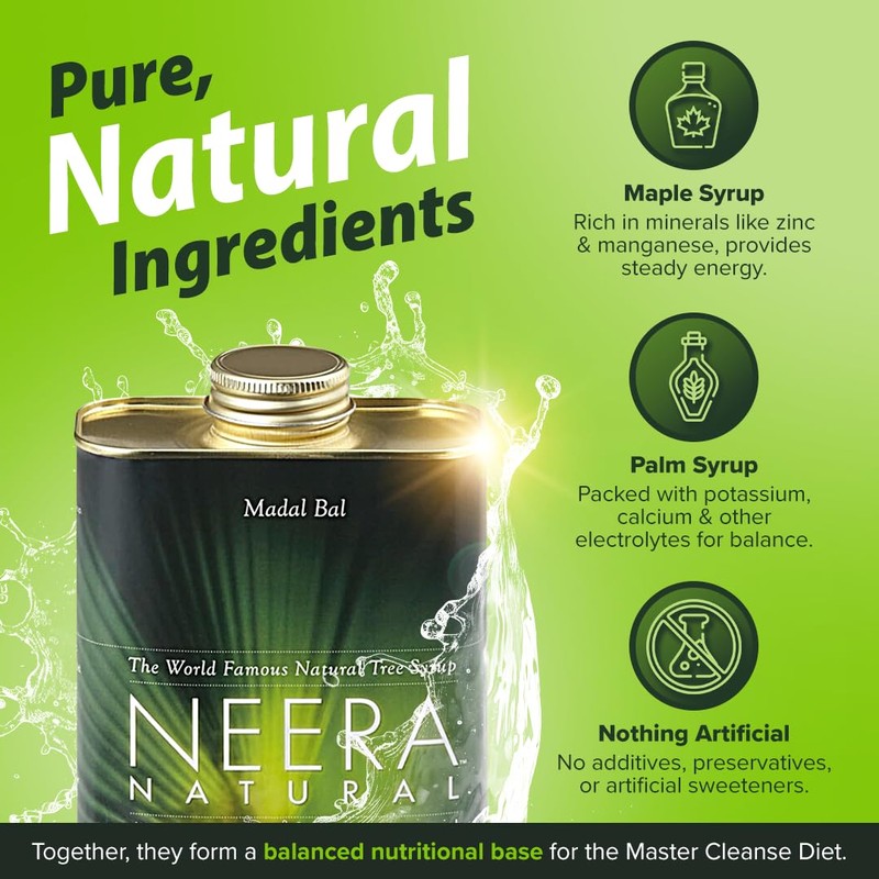 Neera Natural Madal Bal Syrup Master Cleanse – Lemonade Detox