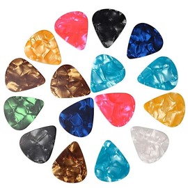 1 Set Random Color Guitar Pick, Ukulele Guitar Pick Plectrums, Suitable for Bass Electric Guitar Musical Gift for Friends Guitar Lovers Guitarists Rockers Musicians:_Random Color_10pcs