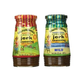Walkerswood Traditional Jamaican Jerk Seasoning MILD And HOT & SPICY-10oz Combo