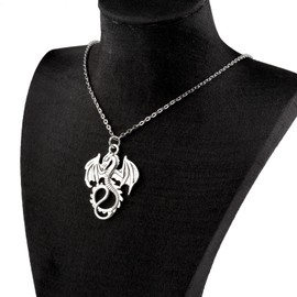 FW Merch Fourth W Inspire Necklace Flying Dragon Necklace FW Jewelry Fantasy Gifts Dragon Rider Gift(SKY NE)