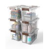 WYT WYT 6-Pack Clear 7 Quart Storage Latch Box/Bins, Plastic