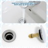 Tub Drain Stopper, 2 Pack Bathroom Sink Stopper Replacement, Universal