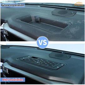Aunginsy Center Console Dash Storage Tray Compatible with Toyota Tundra/Sequoia 2022-2026, Car Dashboard Storage Box Organizer Holder Tray Insert Mounted Interior Accessories, Without Phone Holder
