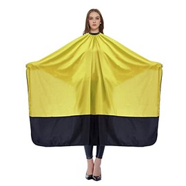 TOPTIE Salon Hair Cutting Cape Adult Hairdressing Cape Barber Cape for Hair Cutting Hairdressing Yellow
