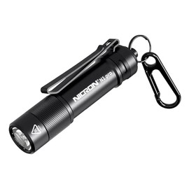 NICRON N1pro linterna EDC, linternas recargables de 1000 lúmenes, linterna de bolsillo de tamaño mini con llavero de 6 modos AA para acampar, hogar y emergencias