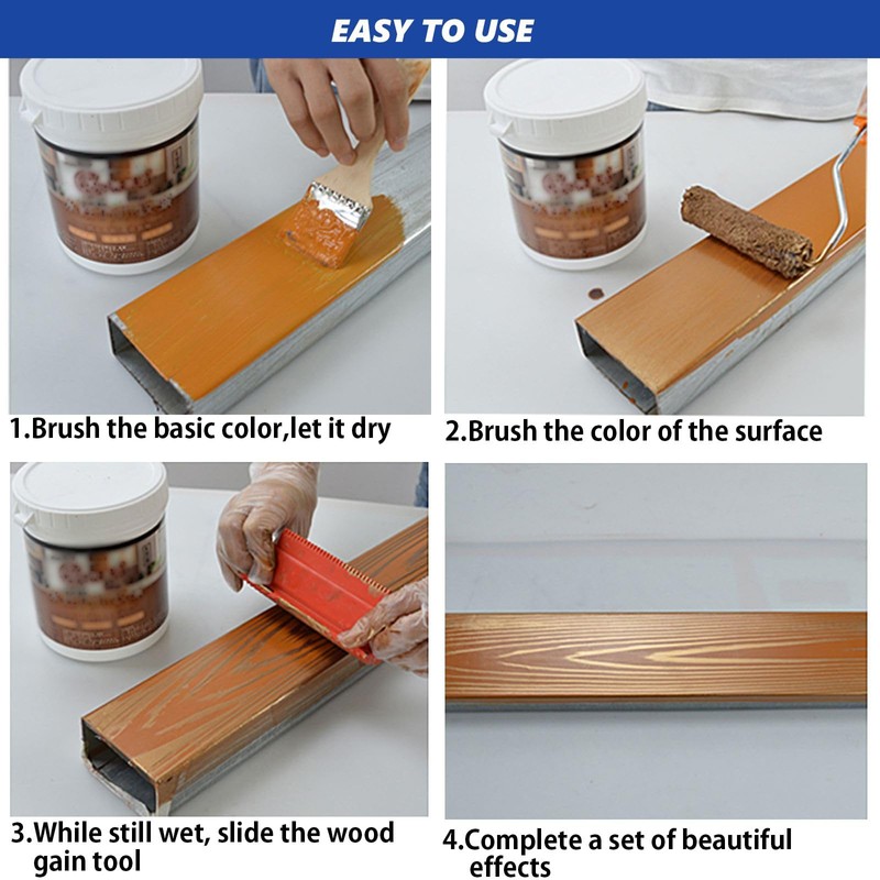 Wood Grain Tool, 11pcs Wood Graining Tool Set 7" Wood