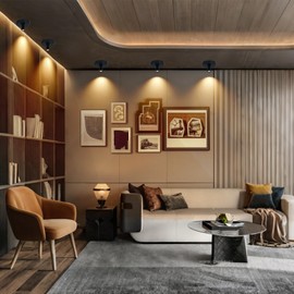 Cordless Spotlight Battery Powered, Indoor Plant Spot Light, Rechargeable Picture Lights with Remote, LED Accent Lighting, Dimmable Display Uplight for Tree Dartboard Decor Painting Art Photo