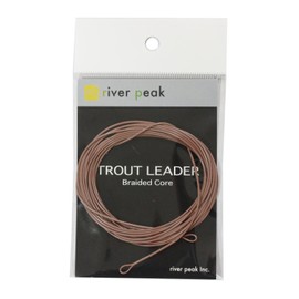 river peak trout leader braided core (9ft, intermediate stealthBrown)