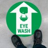 Sigo Signs, Eye Wash and Graphic 10x10 inches, Floor Decal