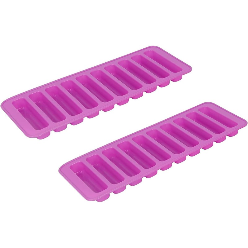 Long Strip Silicone Mold 2PCS-10 Cavity Finger Shaped Chocolate Mold