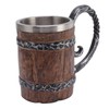 Viking Beer Mug with Handle 304 Stainless Steel Double Wall