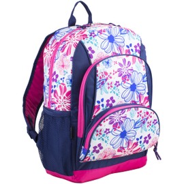 FUEL Laptop Backpack, College Bookbag, Casual Daypack, Multipurpose Bag, Large Compartments - Spring Floral Pink