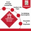 Mah Jongg Mahjong Servilletas para bebidas de cóctel, tamaño 20