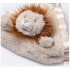 Aqua Melody Cloud Island Small Security Blanket Lion [Tan]