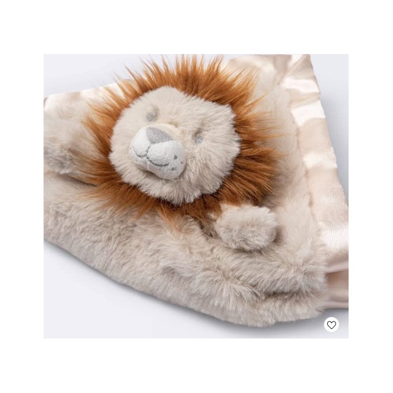 Aqua Melody Cloud Island Small Security Blanket Lion [Tan]