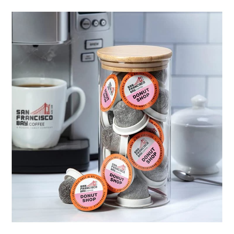 SF Bay Donut Shop Coffee, OneCup – 12 Count Compostable