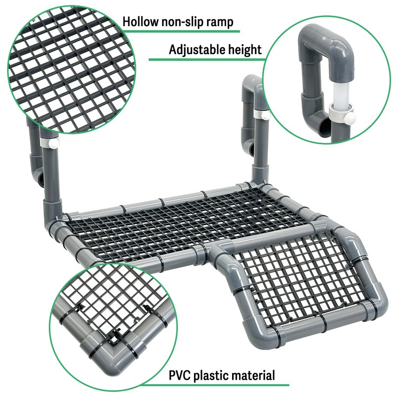 Fhiny Hanging Turtle Basking Platform, Plastic Turtle Dock Basking Area