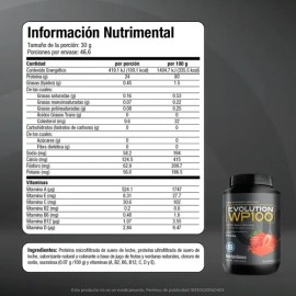 Evolution Wp100 Bote De 1400 G - 0 Carbs Y 0 Grasas Sabor Fresa                                                                                       