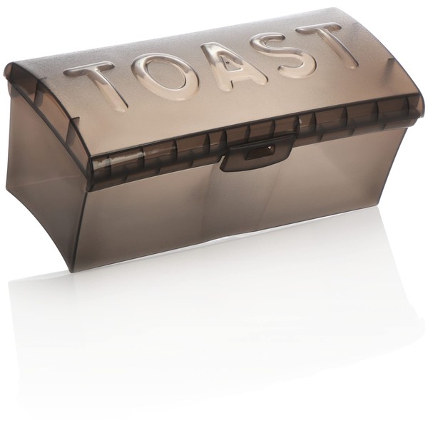 com-four® Toast Bread Box - Toast Bread Box - Toast Sandwich Bread Box - Bread Box (1 Piece - Grey)