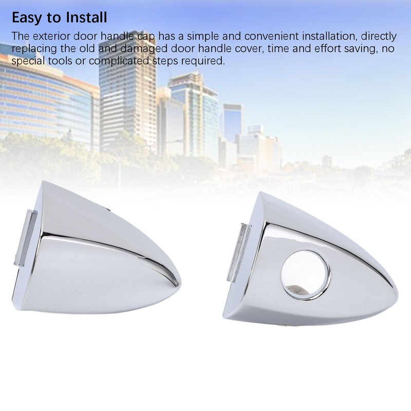 1 Pair Front Exterior Door Handle Cap with Key Hole