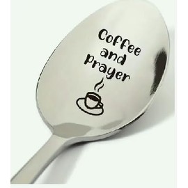 Christian Gifts for Coffee Lover Prayer Christmas Birthday Gifts for Mom Dad Serenity Prayer Coffee and Prayer Spoon for Men Women Religious Gift for Husband Wife Daughter Son Christian