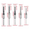 Rowiz Woodworking Square Hole Drill Bit Mortise Chisel Set of