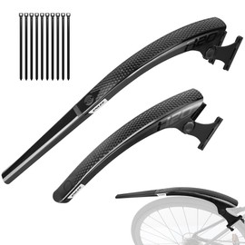 ZUKKA Bike Fender 2 PCs Road Bike Fender Lightweight Rear+Front Mudguard for Road Bike Gravel Bike Folding Bike