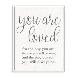 Stupell Industries You Are Loved Oversized Wall Plaque Art, Proudly Made in USA