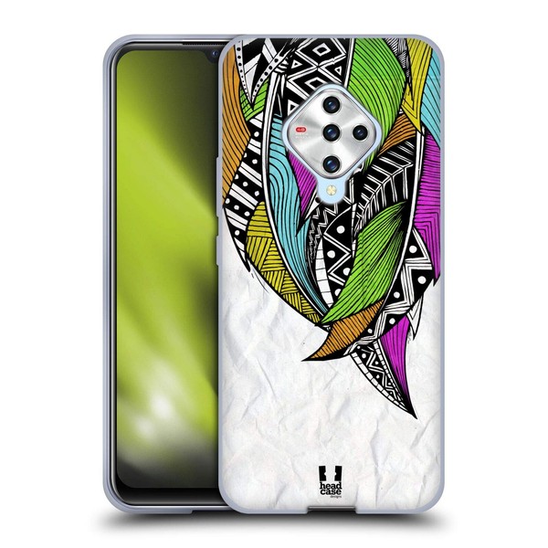 Head Case Designs Neon Feather Gel Case Cover for Vivo