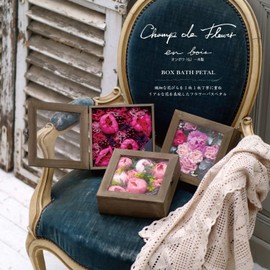 Nor Corporation Bath Petals Box, Champ de Fleur, Ombois Bonnee Urnée OB-EGN-3-2 Bath Salt, Amber Floral 2.6 oz (75 g)