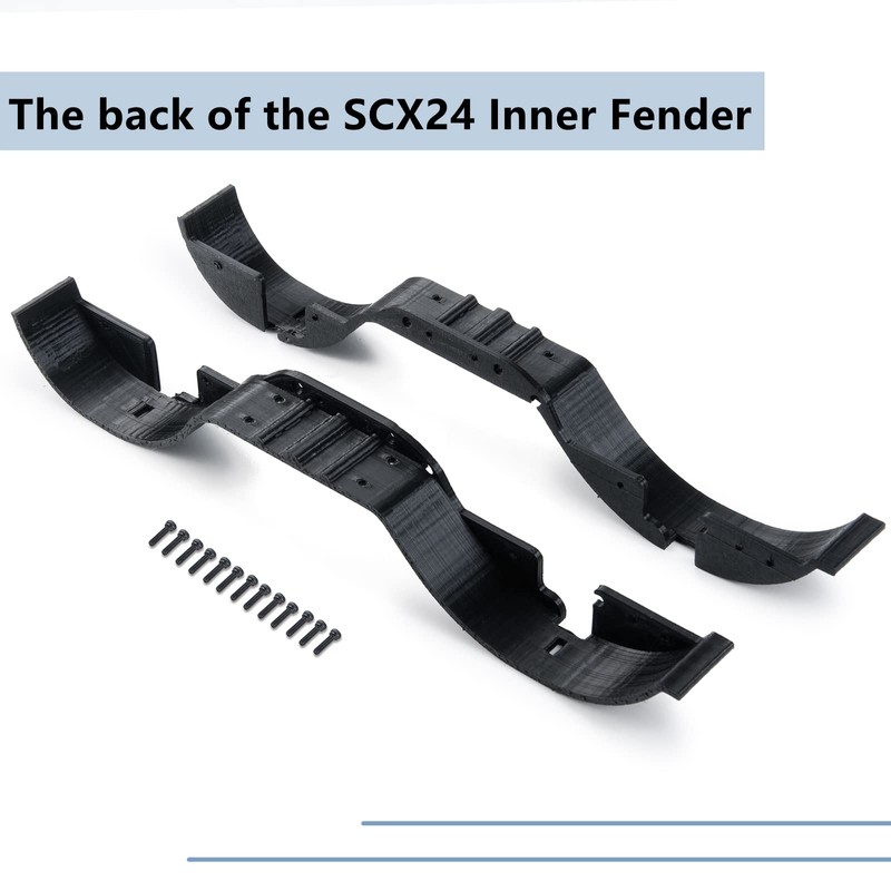 Maleonn 2Pcs RC Fender Flares Plate Inner Fender Liner Mud