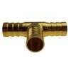 Brass T Y Joiner Various Piece Fuel Hose Gas Joiner