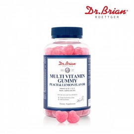 Dr. Brian's Multivitamin Gummies Peach & Lemon Flavor (100 Gummies / Natural Flavors) / 닥터브라이언 멀티비타민 구미 피치&레몬 플레이버 (100구미/천연향료)