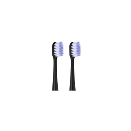 Gum 4110 Sonic Daily Refills Soft Black Replacement Heads, 2pcs
