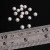 Natural Freshwater Half-Drilled Round Pearl Beads 4-5mm White Loose Pearls