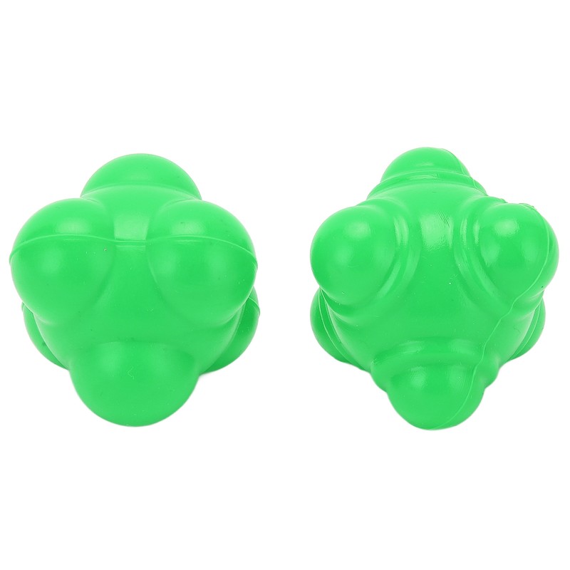 2pcs Rubber Reaction Bounce Balls Irregular Shape Reaction Balls for