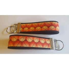 Basketballs 6" Key chain Key Fob Key Ring Wrist Strap Birthday Gift Sports Court