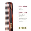 Kent Handmade Medium Coarse Toothed Dressing Hair Comb, 19 cm