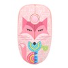 2.4GHz Wireless Mouse Cute Cartoon Pink Fox Pattern Laptop Silent