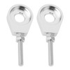 Pack of 2 Silver Motorcycle Chain Tensioners Compatible with Simson