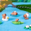 10pcs Mini Resin Capybara,Tiny Capybara Figures Figures Figurines Miniature Garden