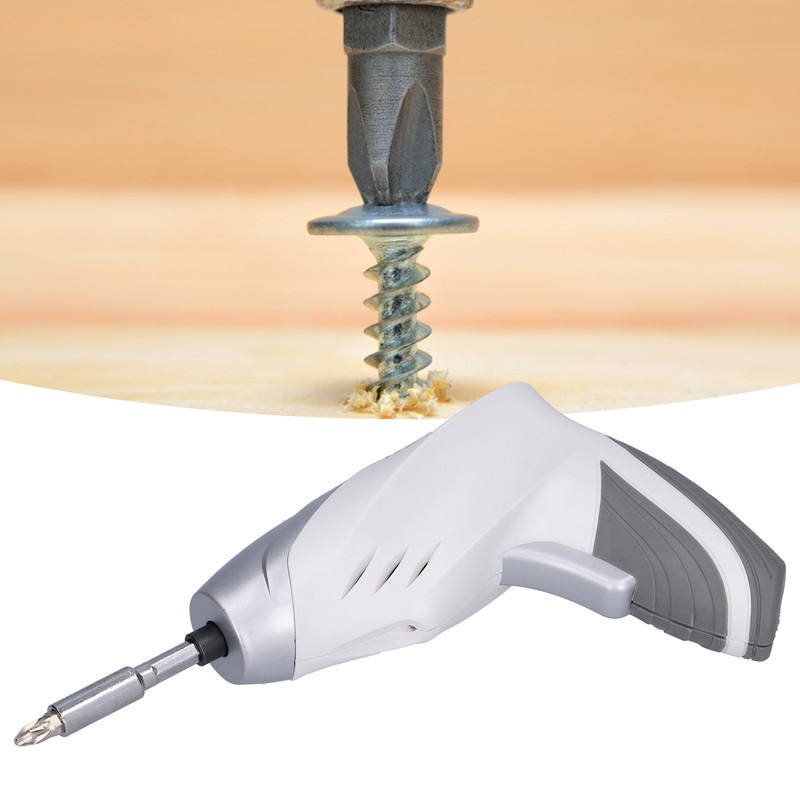 Electric Screwdriver Rechargeable Drill with LED Magnetic Bits HandHeld Power