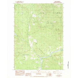 Oregon Maps - 1983 Trail, OR - USGS Historical Topographic Wall Art : 18in x 24in, Large Wall Art Map