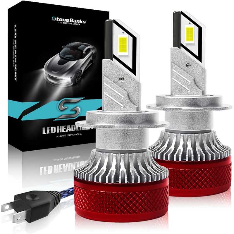 9005 HB3 H10 LED Faros para Delanteros,6500K Luz Blanca, 200W