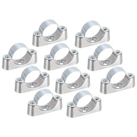 uxcell 10Pcs Pipe Support Pipe Bracket Clamp for OD 39mm Pipe Wall Mount Ceiling Mount Rigid Pipe Straps for Metal Pipe Tube