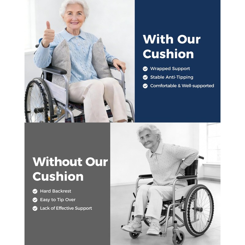 Wheelchair Lateral Support wheelchair back side support guards cushion for