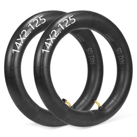 2-Pack 14x2.125 Bike Inner Tube,14 Inch E-Bike Tubes with Angled Valve Stem for Electric Bicycle, E-Bike and Electric Scooters