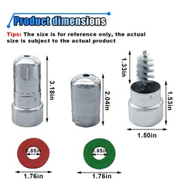 Battery Terminal Cleaners, 2PCS Battery Terminal Cleaning Brushes and 12PCS Battery Terminal Anti-Corrosion Washers Protector Fiber, Universal Automotive Cleaning Accessories for Car, Marine, Boat, RV