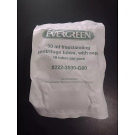 Evergreen Tubos De Ensayo De Plástico Con Tapa De 30 Ml.(centrífuga)